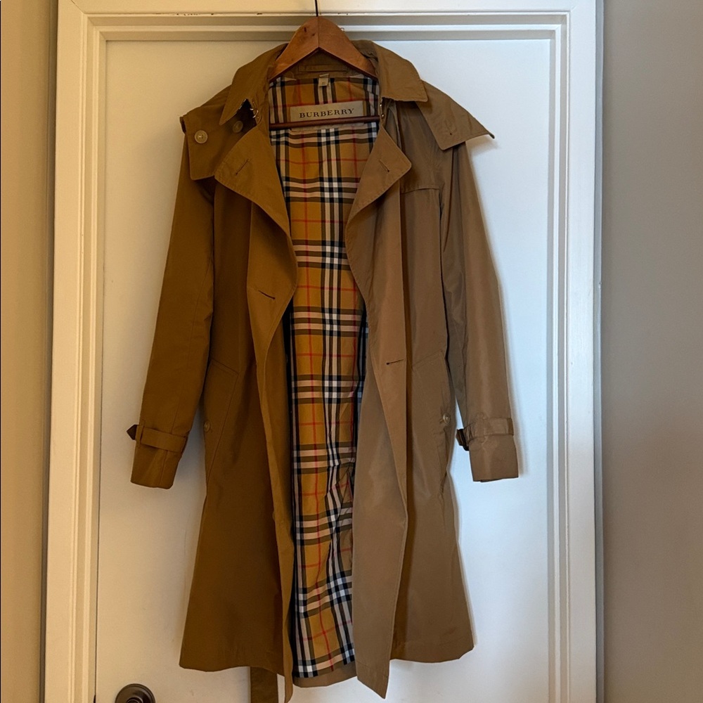 Burberry taffeta trench coat size US 4 - Picture 2 of 13